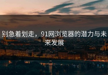 别急着划走，91网浏览器的潜力与未来发展